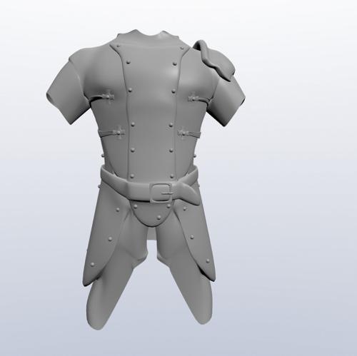 Untextured armour preview image